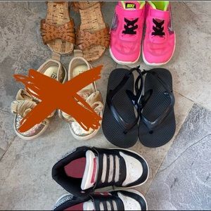 Girls size 9 shoe bundle! Nike Adidas Gap Old Navy